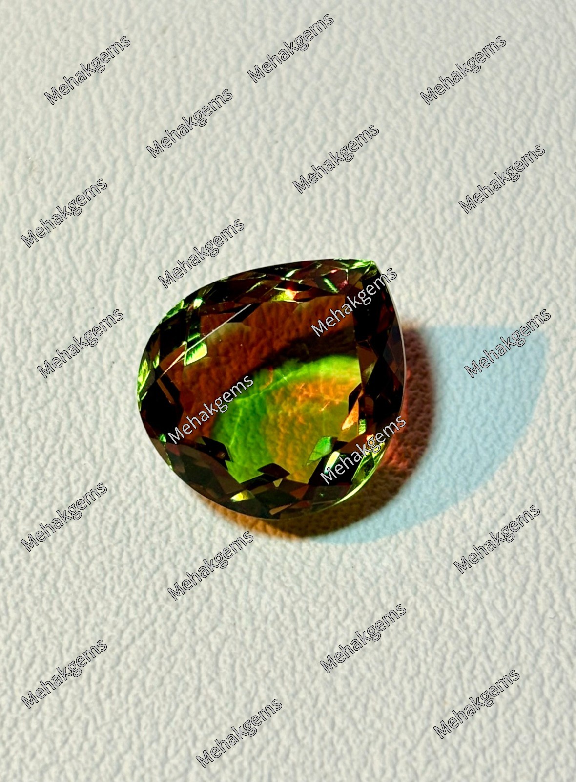 19.Ct Color Change Zultanite Pear Gemstone, Rare Turkish Diaspore, Teardrop