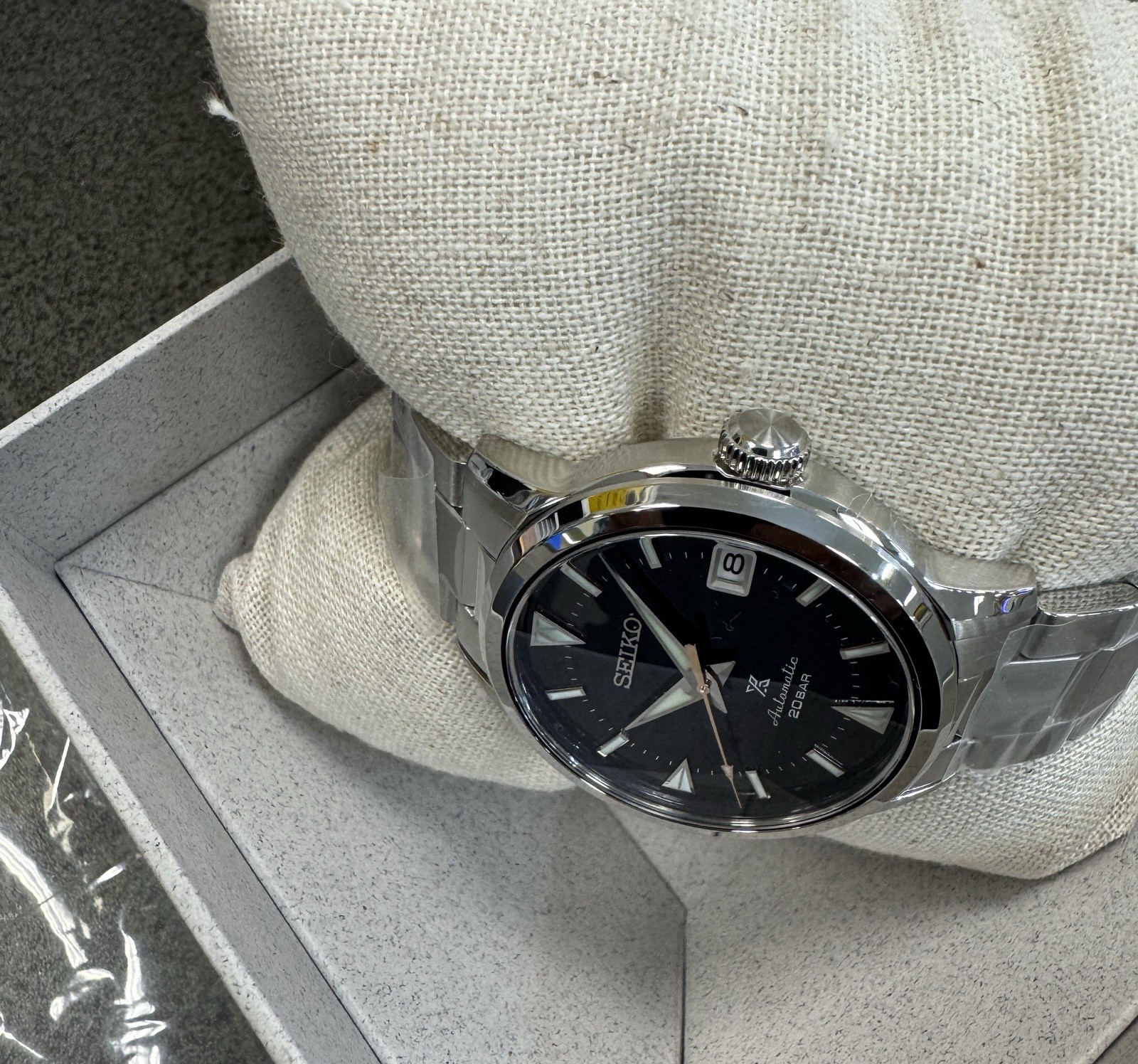 Seiko Prospex Alpinist Automatic Blue Dial Steel Bracelet Watch SPB249 Japan New