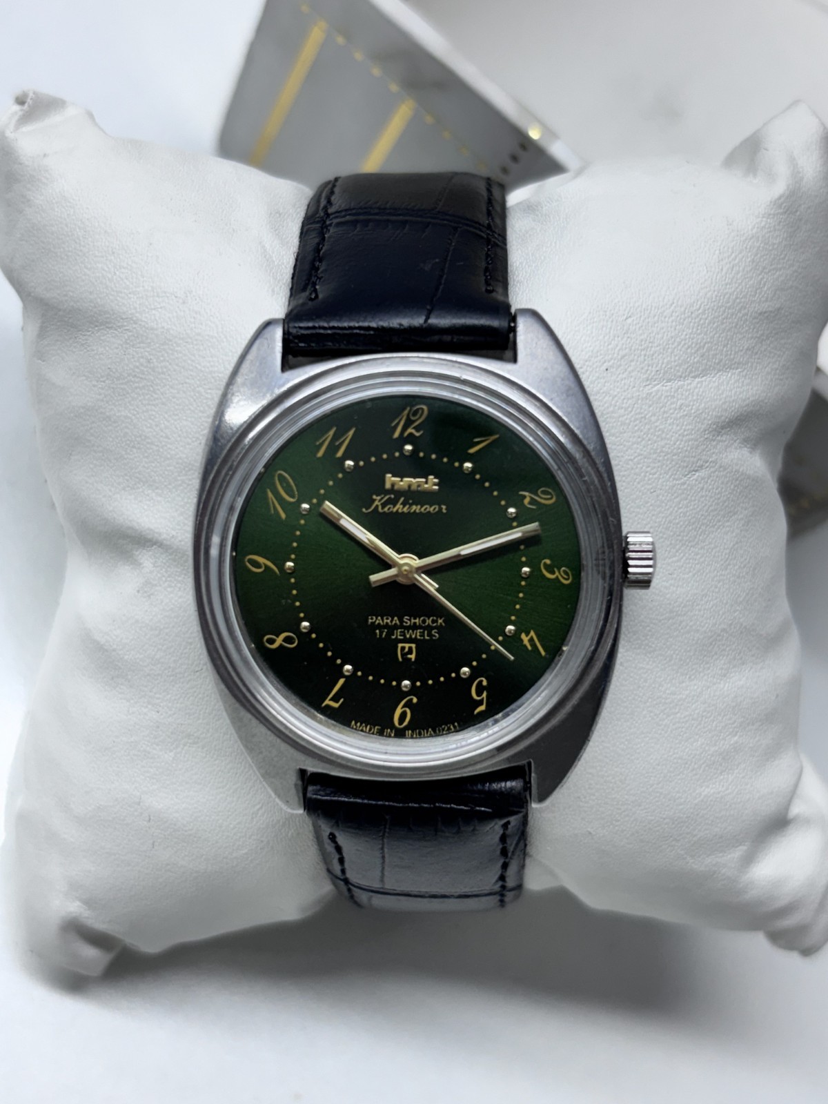 Vintage HMT Kohinoor Green 17 Jewels Mechanical Hand Winding Men’s Wrist Watch