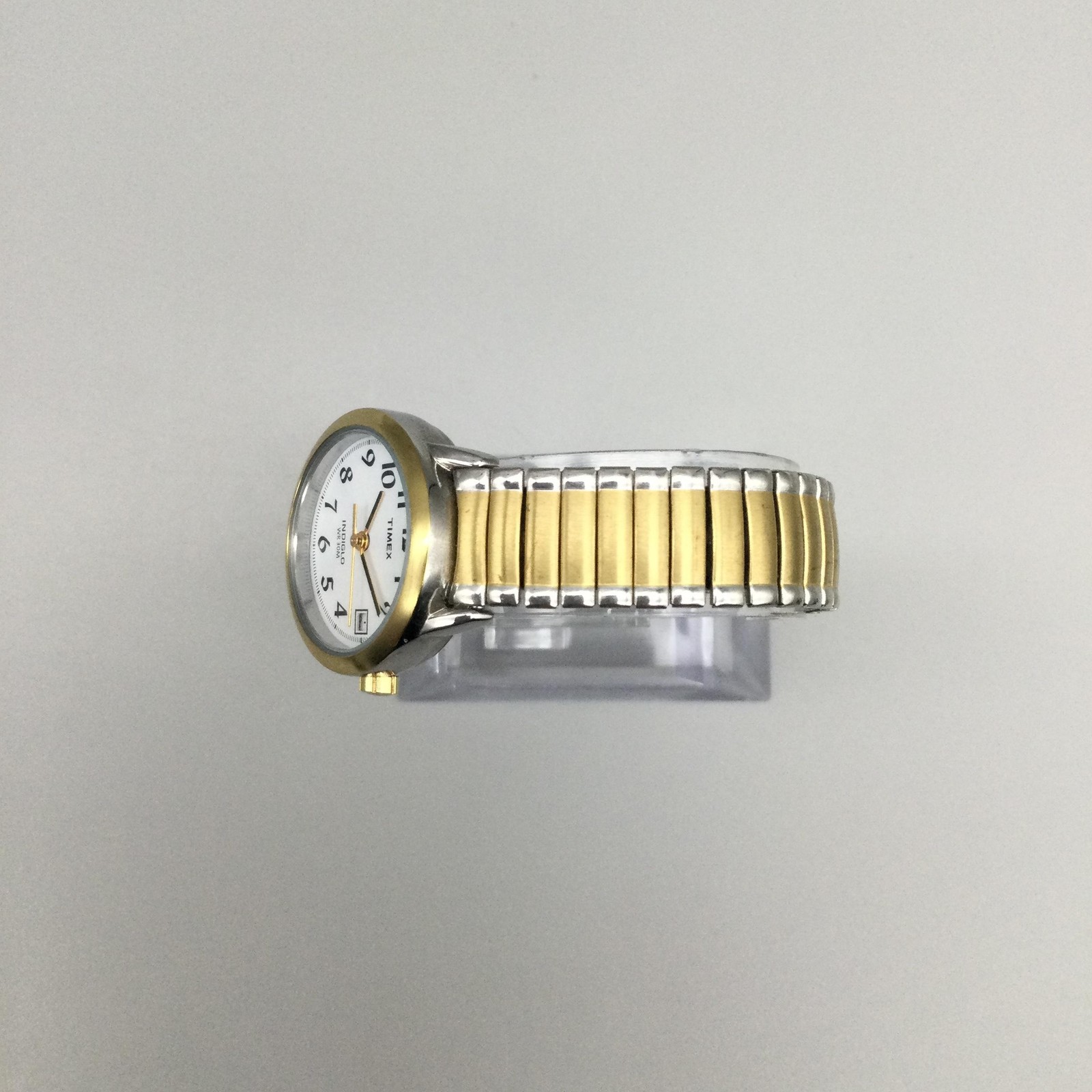 Timex Easy Reader Watch Women Indiglo 25mm Gold Tone Date Stretch New Battery