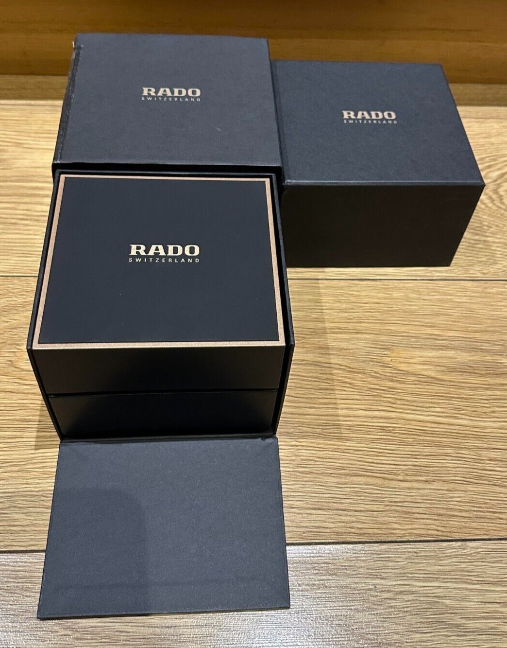 Genuine Original Current Rado Swiss Presentation Watch Box Case Complete Set