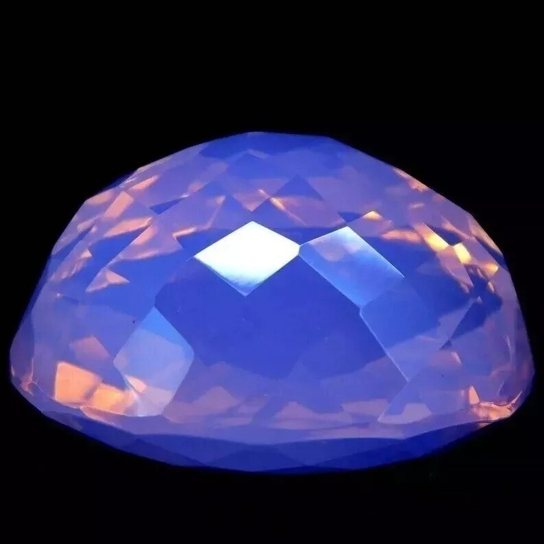 Superb Pink Opal Oval Welo Australian Flawless 89.60 Ct Certified Loose Gemstone