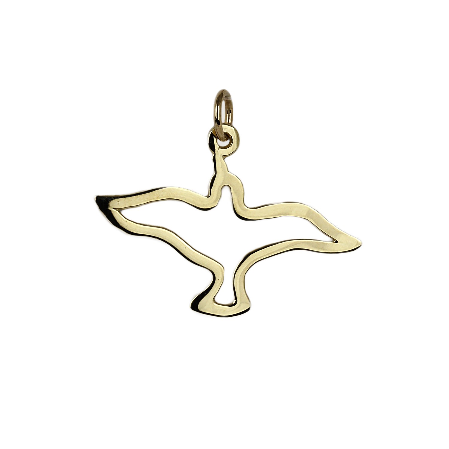 Women’s 14k Yellow Gold Seagull Bird Pendant