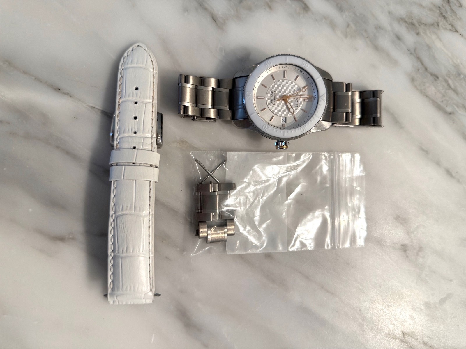 Bremont S300 VIGO 40mm Stainless Steel White Dial Auto Watch With Leather Strap