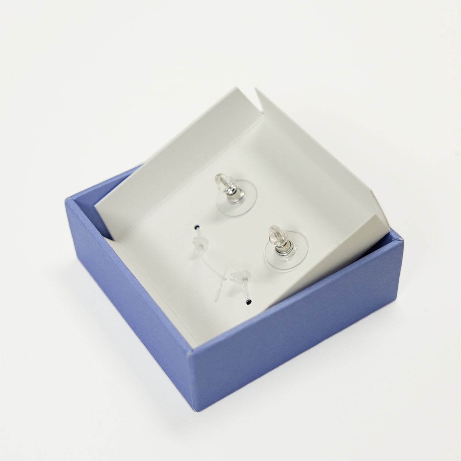 MUGLER Star Earrings Silver Coloured Brass & 925 Silver Stud VIP GWP Gift BNIB