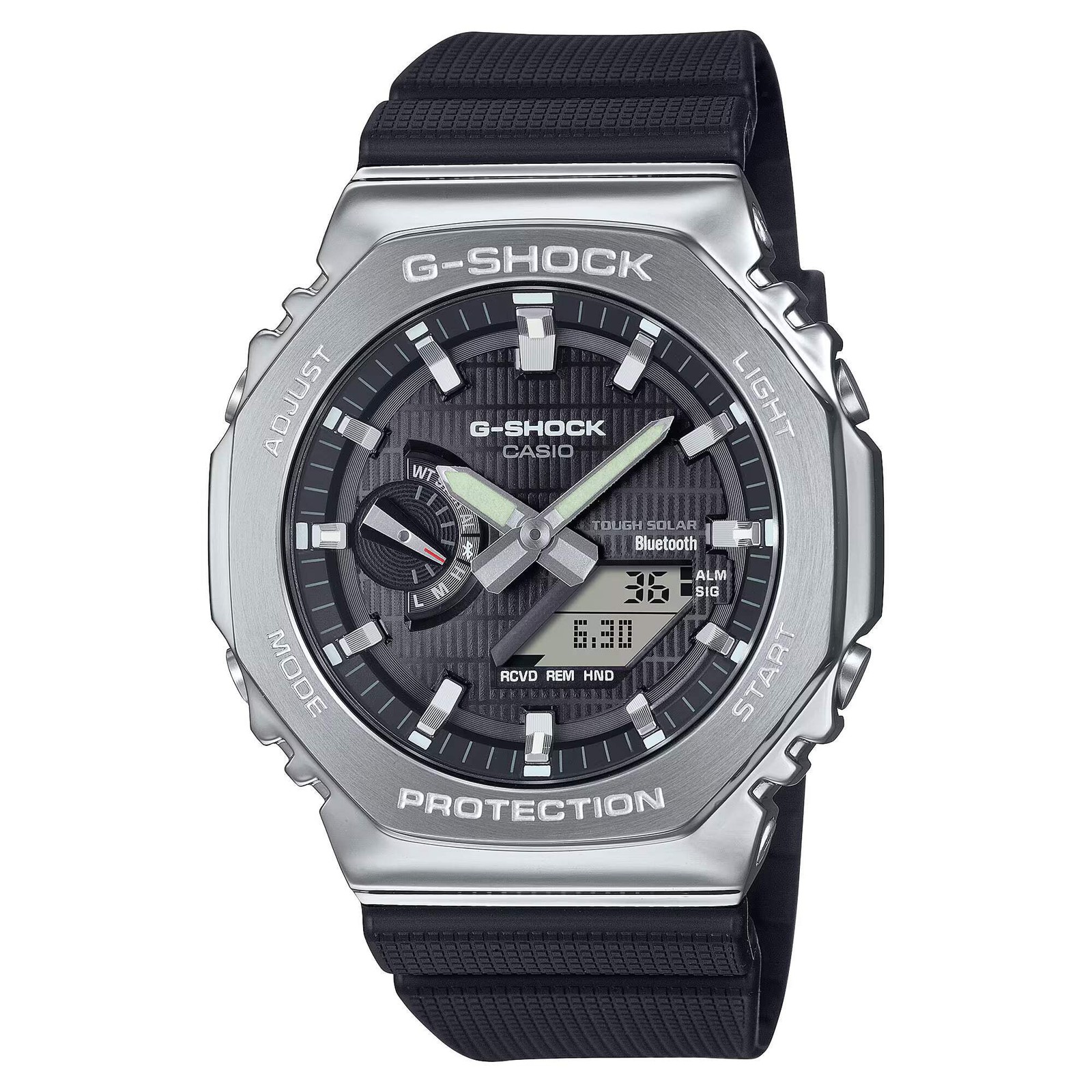 CASIO G-SHOCK GBM-2100-1A “CASIOAK” SOLAR BLUETOOTH G-STEEL WATCH