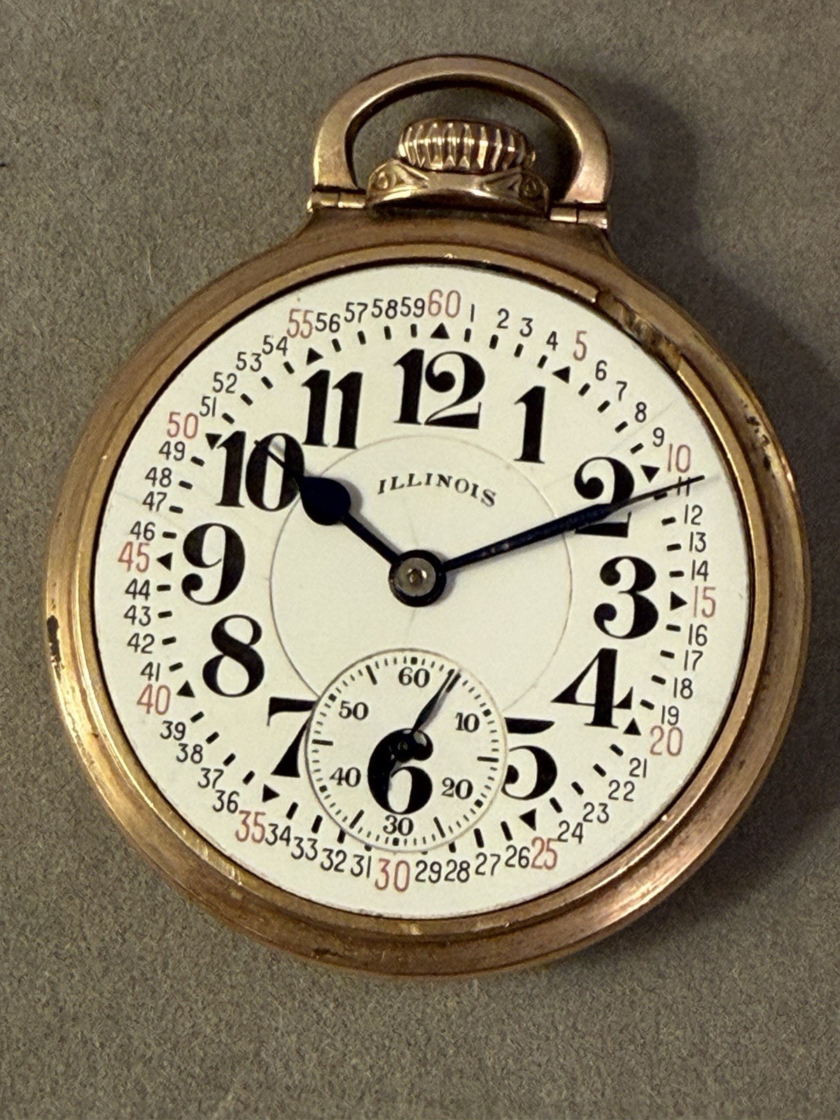 ILLINOIS 161 BUNN SPECIAL 60-HR. 21j 10k GF OF MONTGOMERY 16s RR POCKET WATCH 31