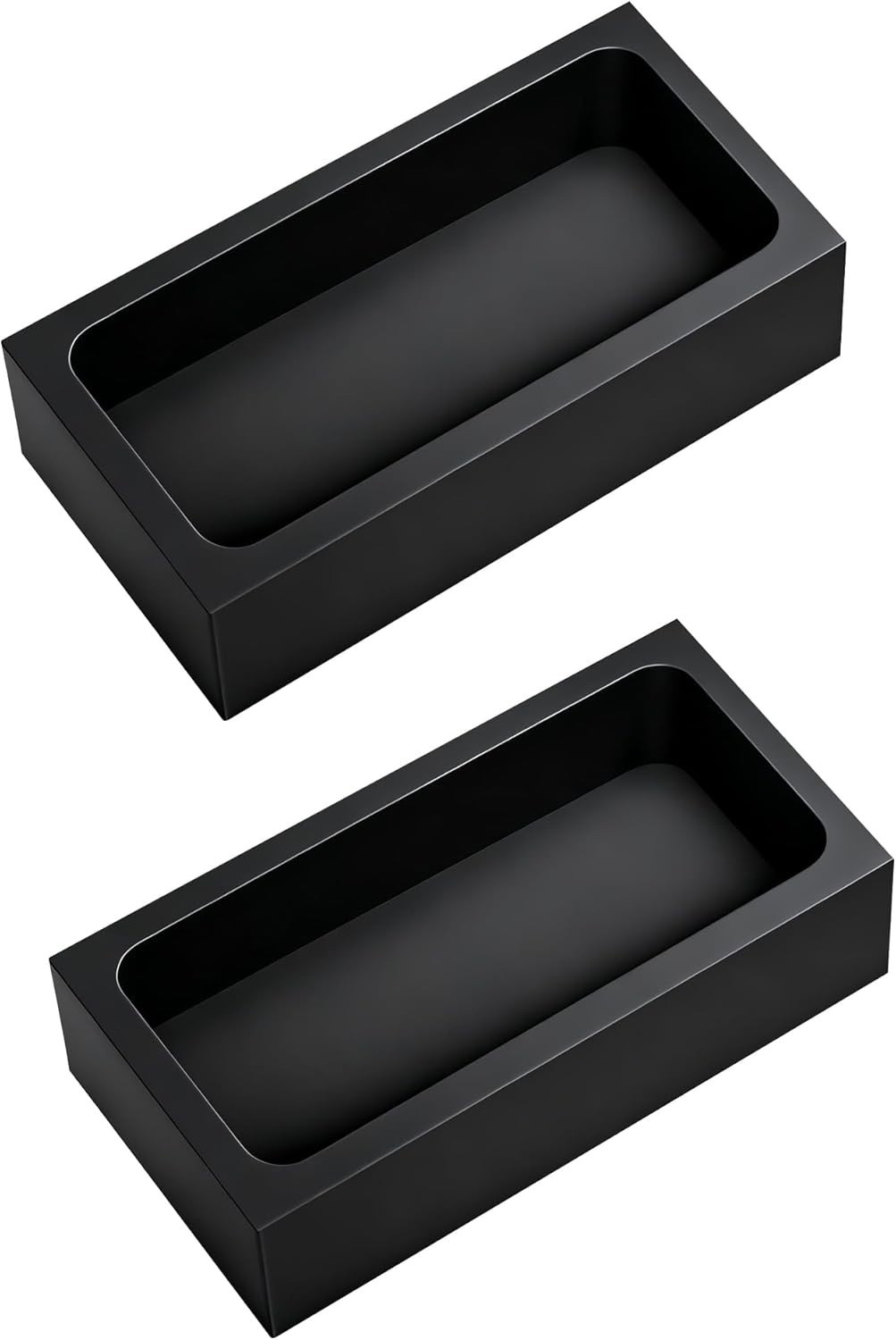 2 Pieces 1Kg Graphite Ingot Molds for Casting Gold Silver Aluminum Copper Brass,