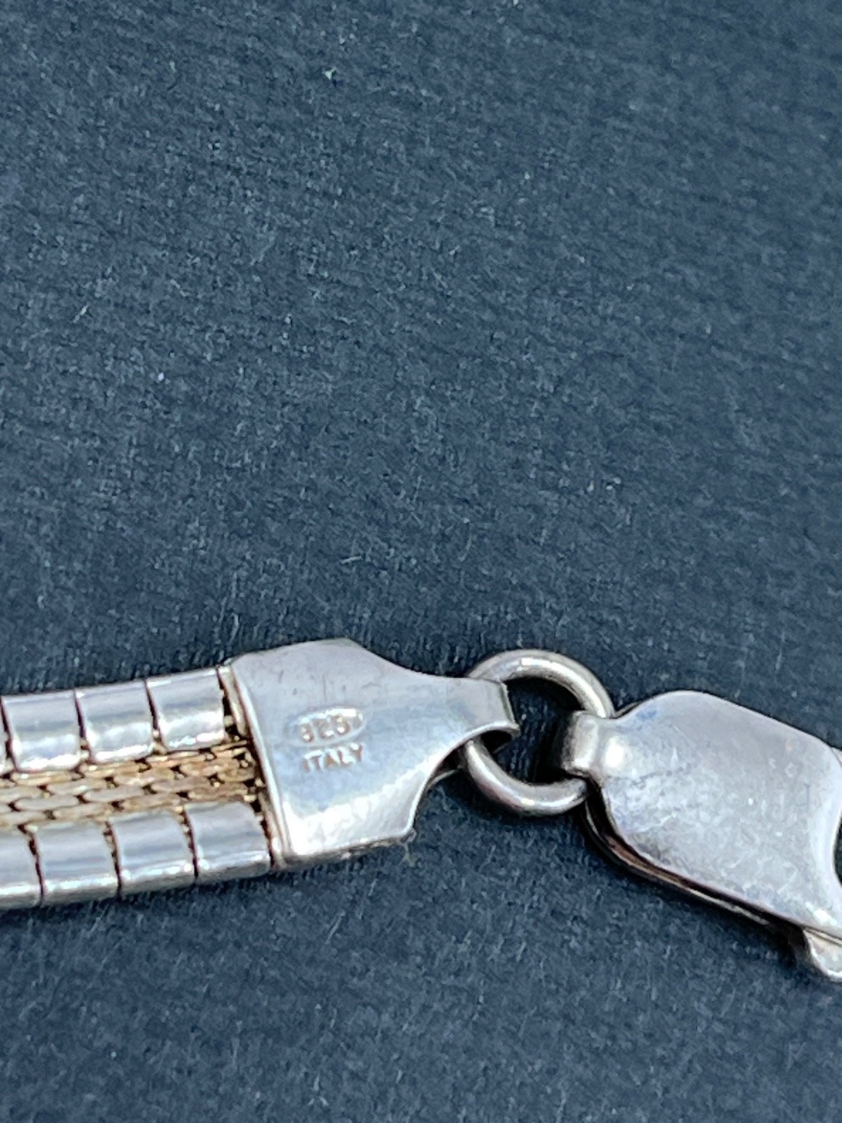Sterling Silver Omega Chain Necklace 16″ Long 1/4″ Inch Wide 25 Grams
