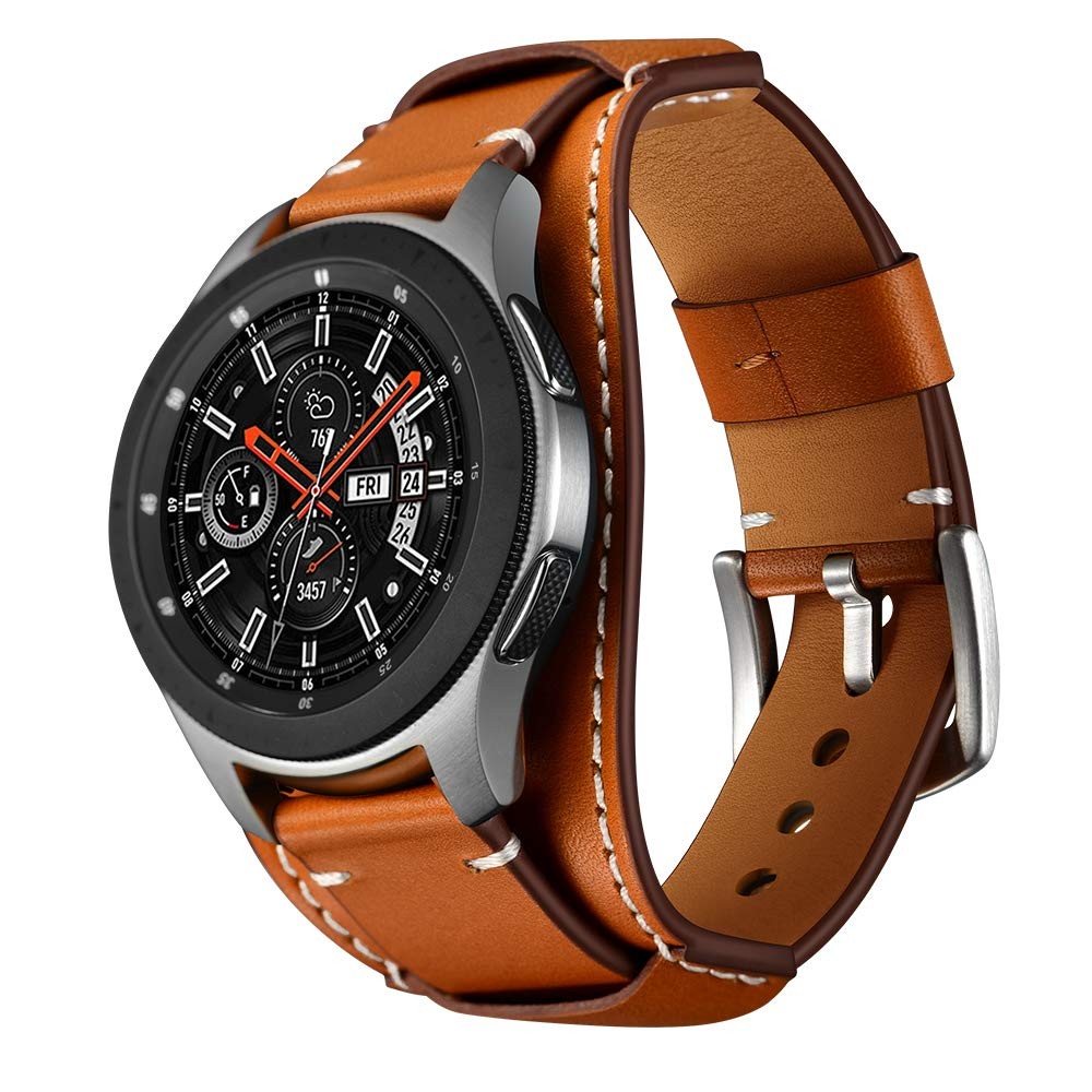 22mm Cuff Leather Watch band,Compatible with Samsung Galaxy Watch ultra/watch…