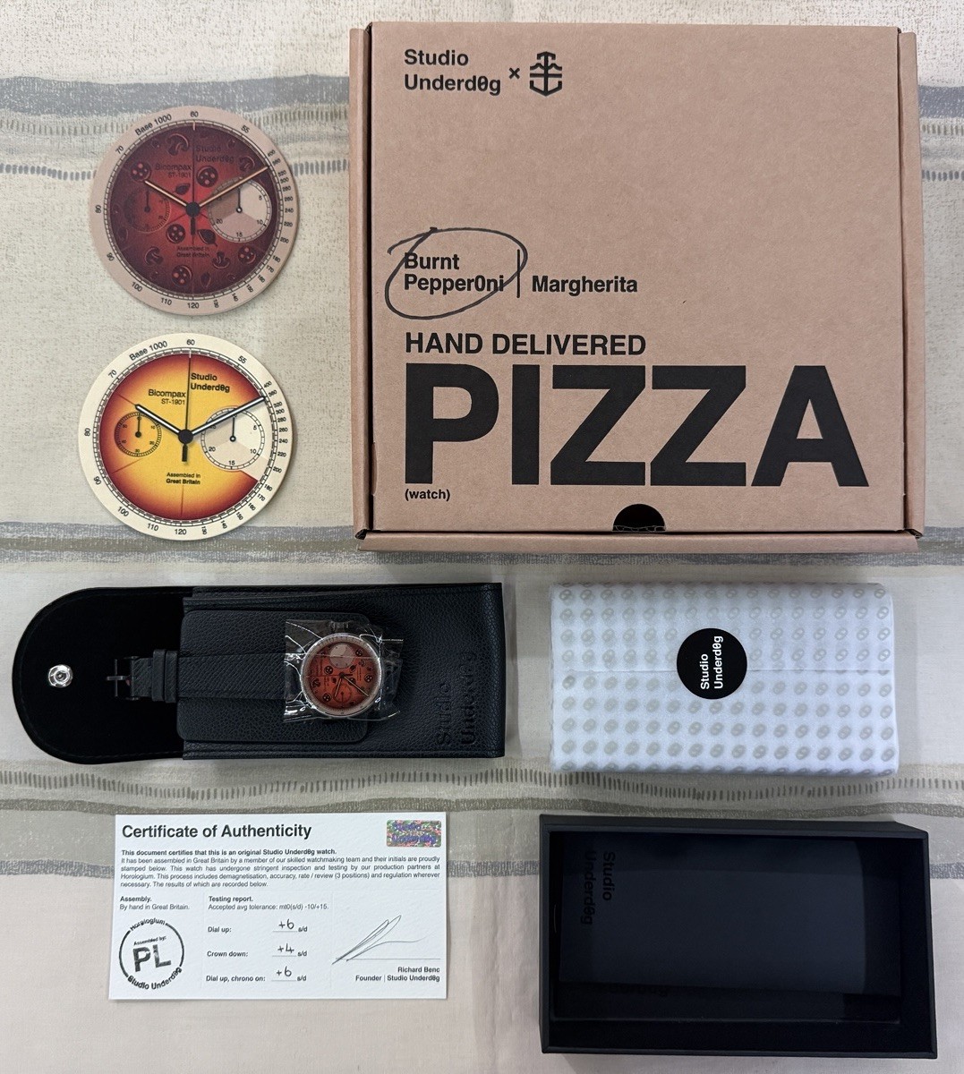Time & Tide X Studio Underd0g 01 Burnt Pepperoni Pizza *Event Exclusive* Watch