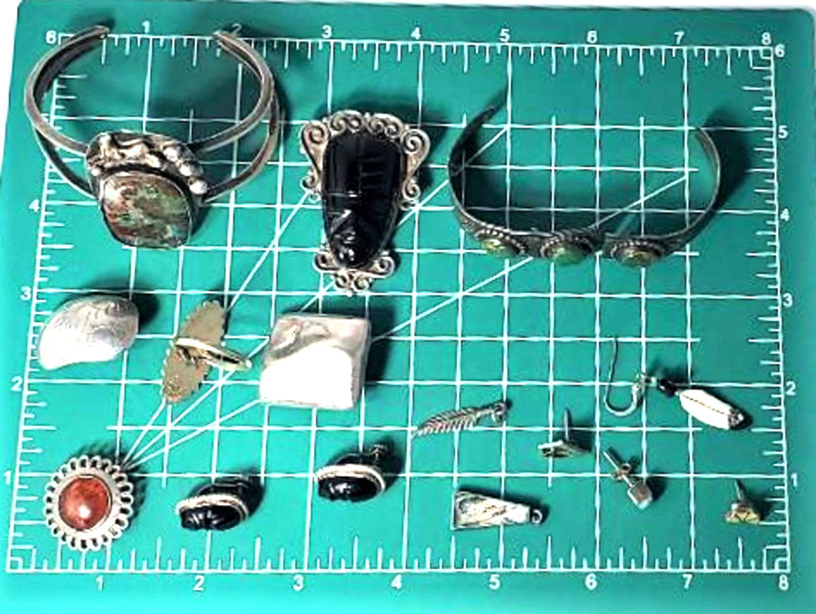 Vtg Sterling Silver SOUTHWEST Mexi Harvey Mixed Wear Repair Harvest Scrap 114 G