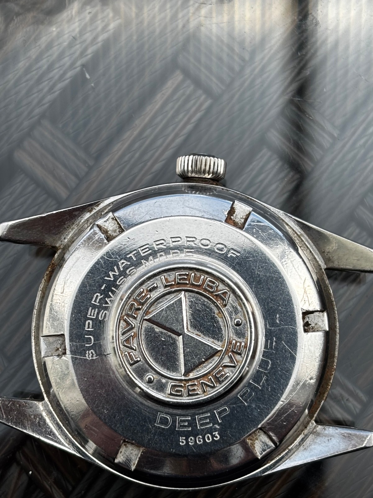 RARE 2ND EXECUTION FAVRE LEUBA DEEP BLUE VINTAGE DIVER