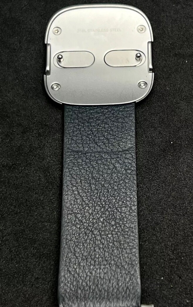 JUICY COUTURE Tank Curvex Women’s 35mm Quartz Watch Steel White Dial Blue Strap