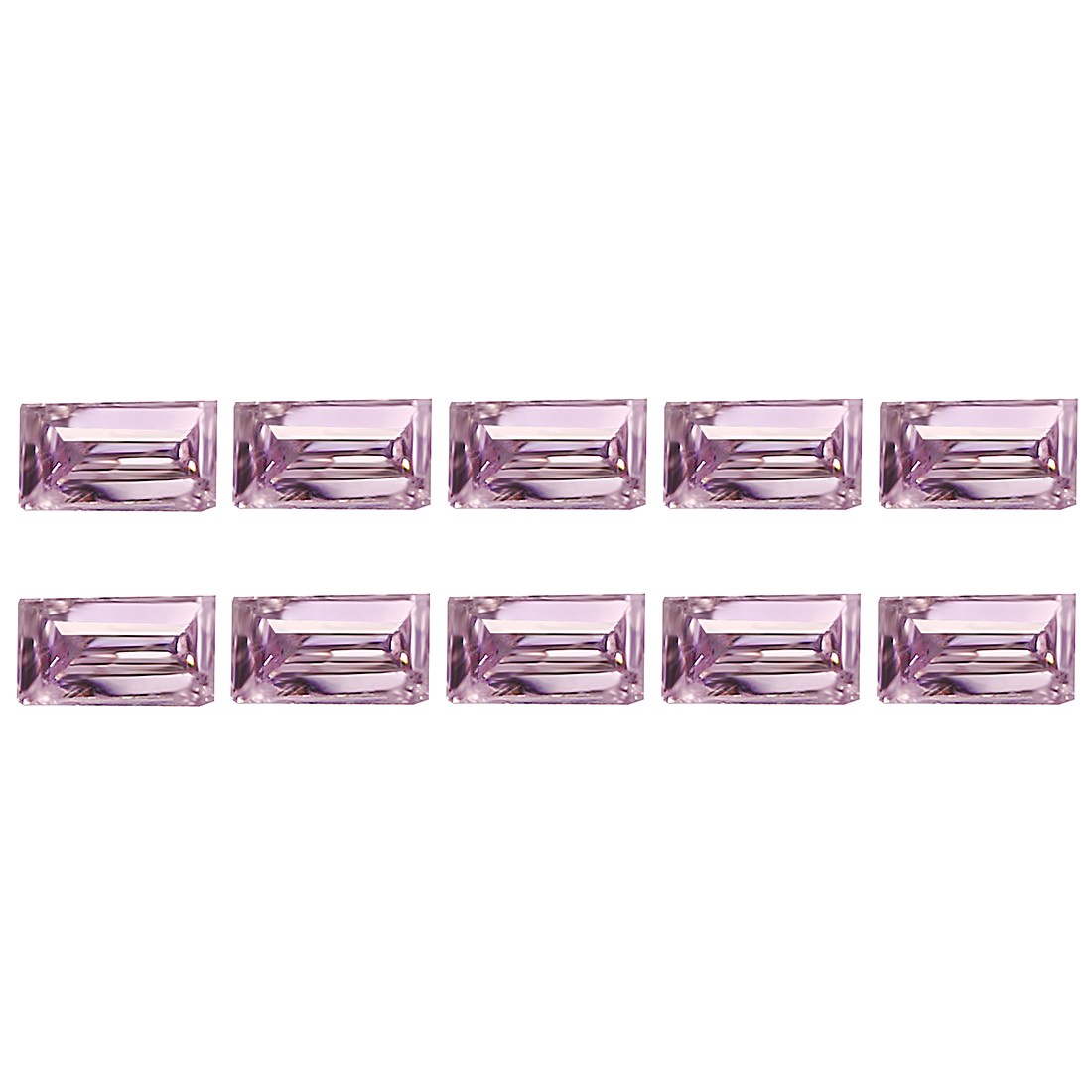 0.09 Ct [10 Pcs Lot] Baguette 1.6 x 0.9 MM Intense Purple Pink Pink Diamond
