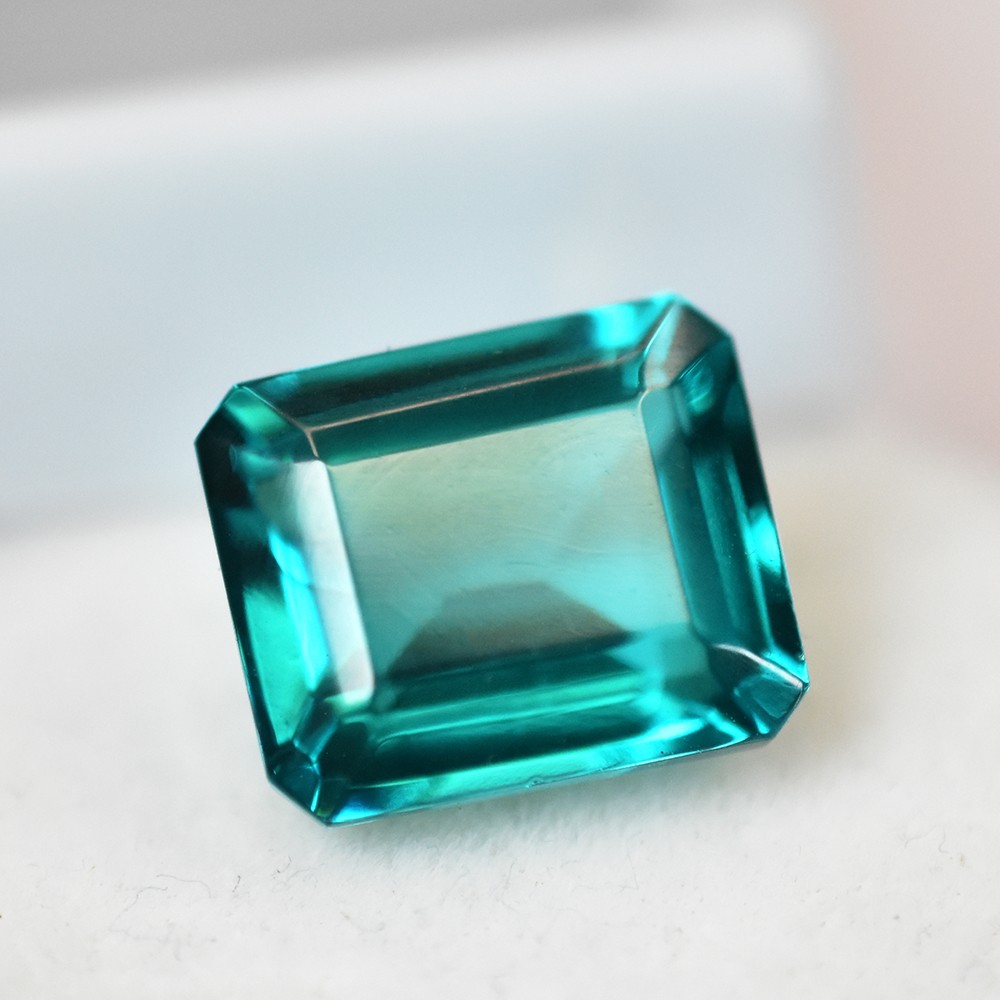 CERTIFIED 10x9mm PERFECT Emerald Cut NATURAL Green Tourmaline Loose Gemstone