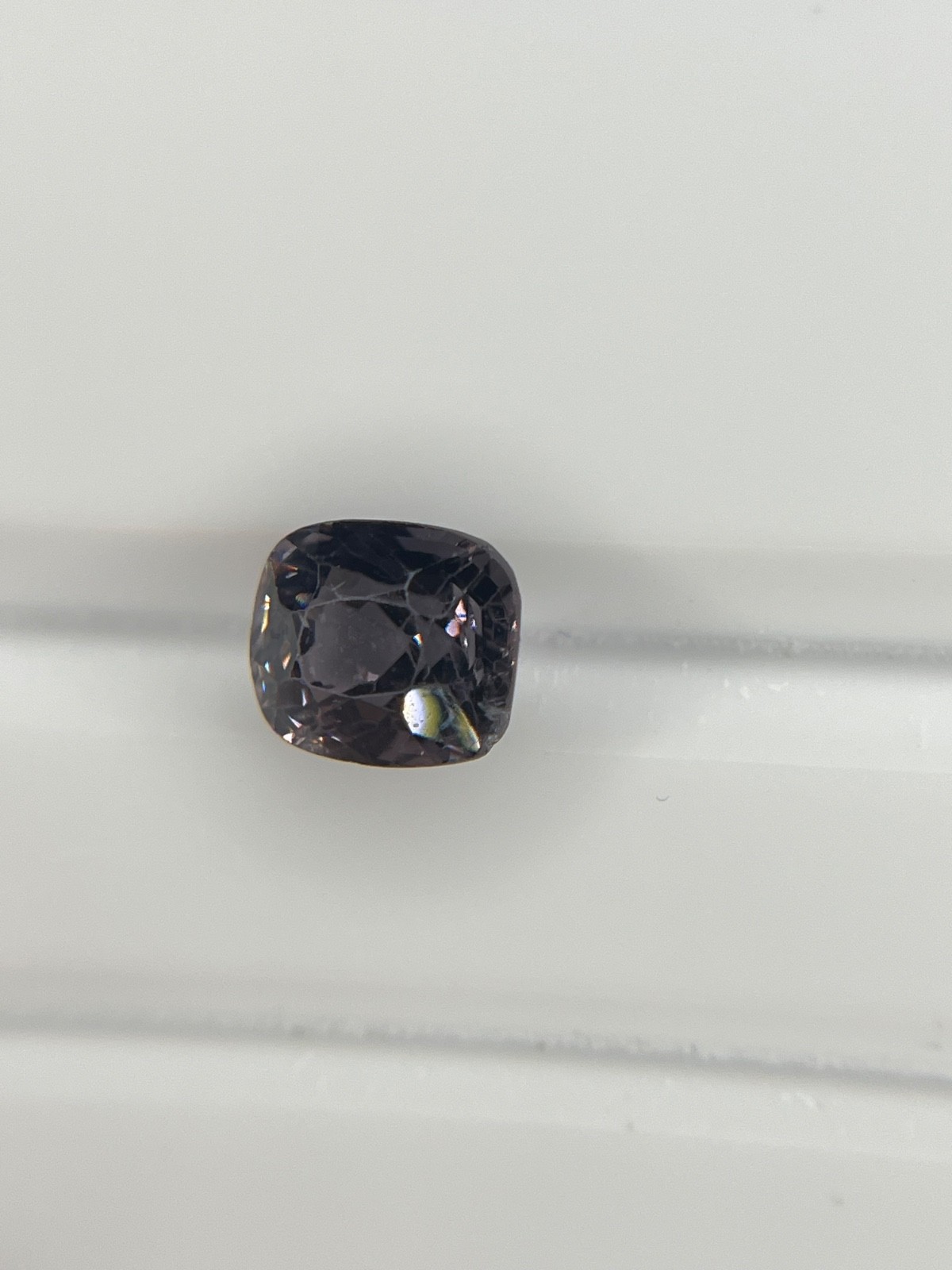1.70 ct Natural Spinel Cushion Cut 7.24 × 5.96 mm Deep Blue-Gray Loose Gem SP124