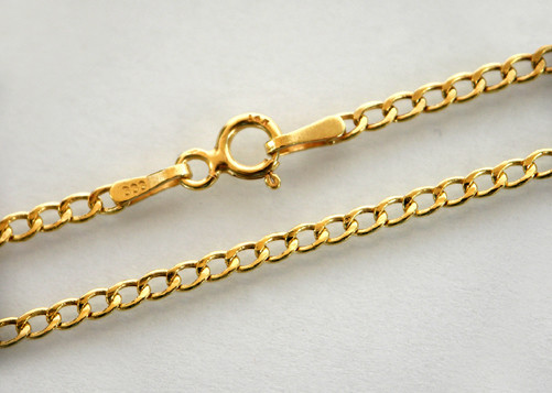 REAL GOLD *** Chain Tank Chain 2mm *** 42-45-50-55-60-70-80cm
