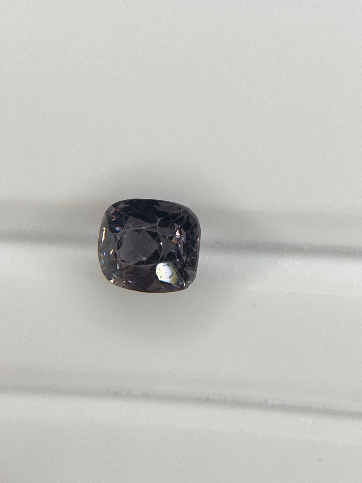 1.70 ct Natural Spinel Cushion Cut 7.24 × 5.96 mm Deep Blue-Gray Loose Gem SP124