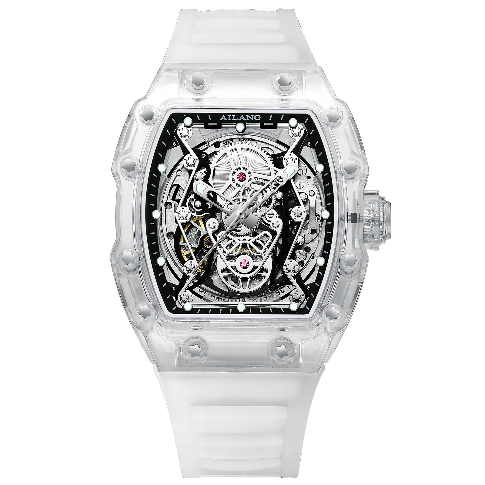 AILANG Automatic Mechanical Watch Transparent Shell Hollow Men’s Wristwatches