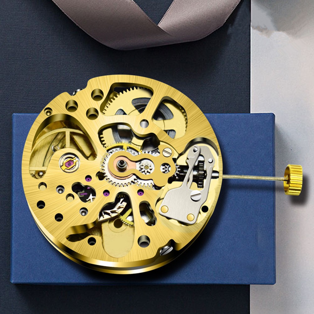27mm Gold Skeleton 2004 Adjustment Radiation Pattern Automatic Watch Movement
