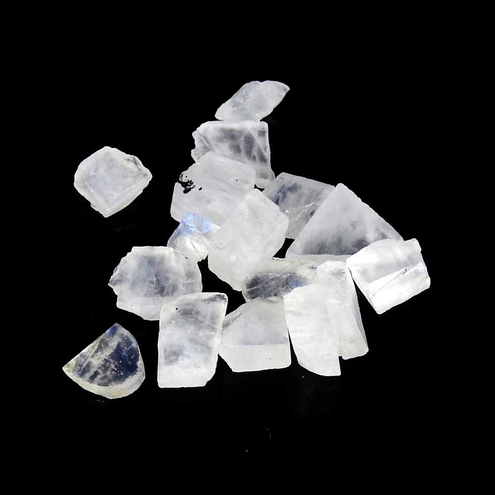 Quality Natural Rainbow Moonstone Small Size Rough Slices Wholesale Lot
