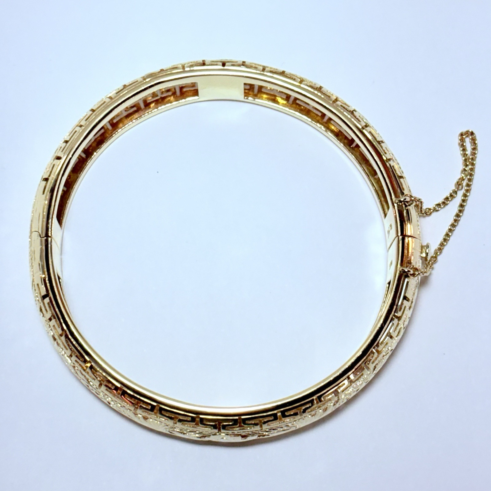 Ming’s Honolulu 14K Yellow Gold Double Phoenix 14mm 7″ Hinged Bracelet 25.0g