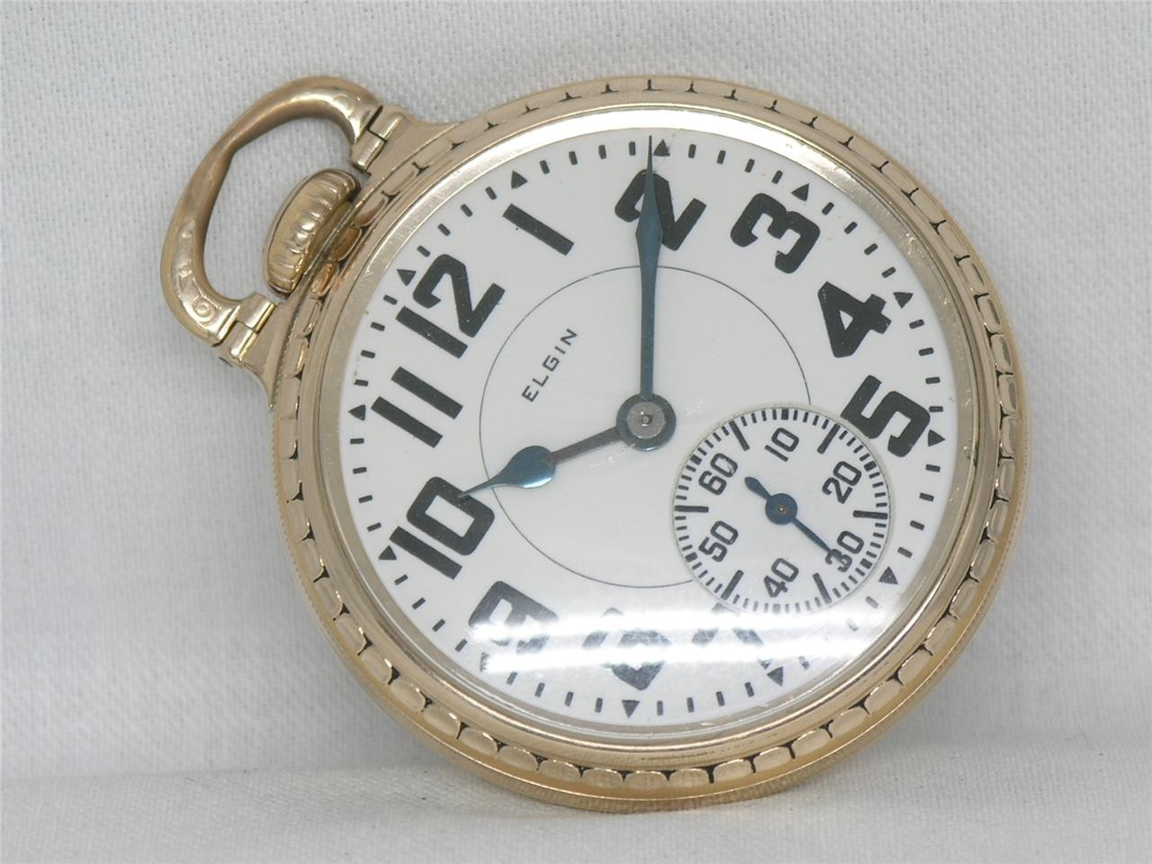 ELGIN 16S 21 JEWEL BW RAYMOND 10K GF SIGNED GRADE 478 RAILROAD WATCH, RUNNING!