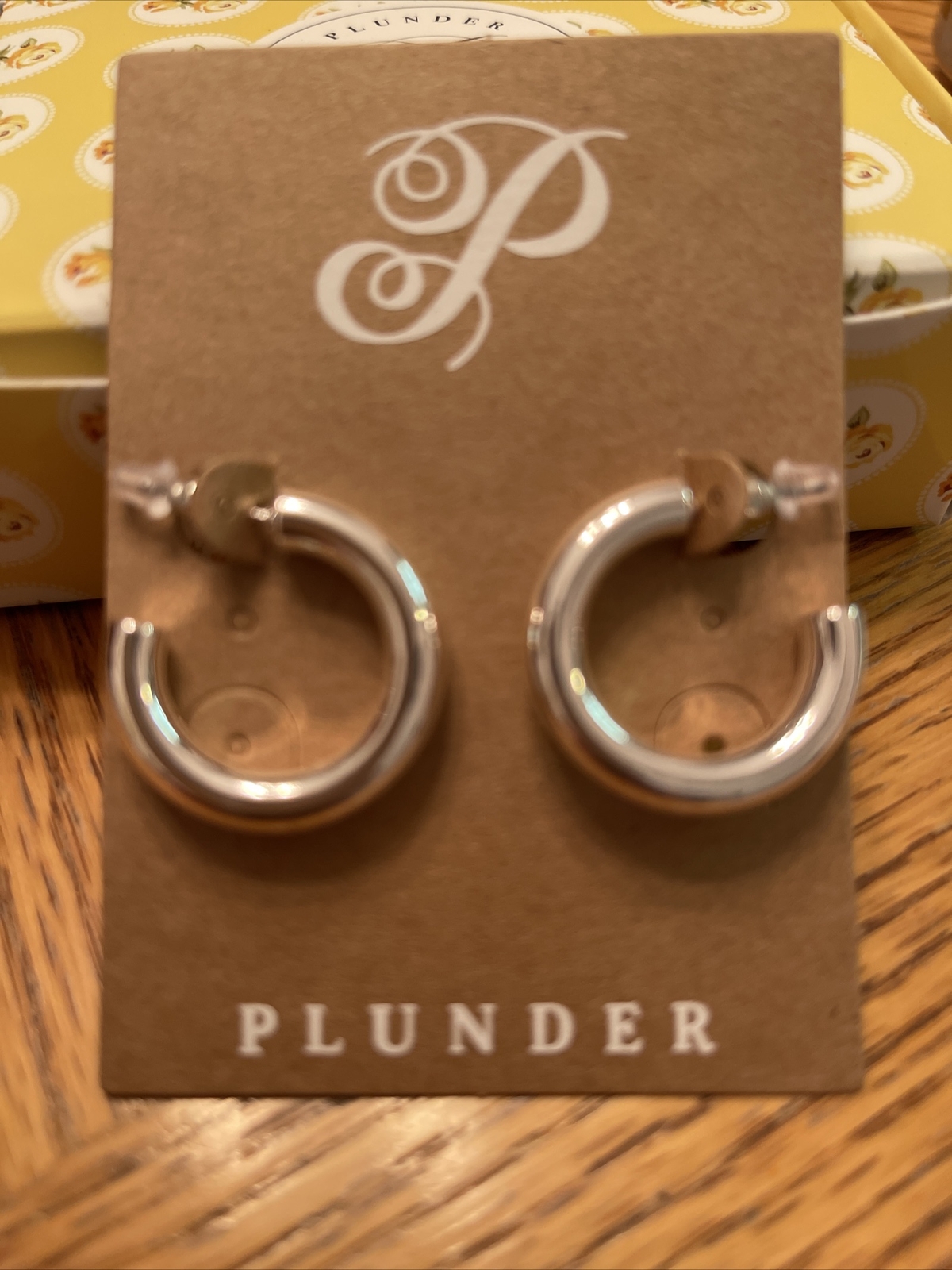 Plunder Design Fashion Trendy Jewelry Ira Silver Hoop Drop Dangle Earrings Gift