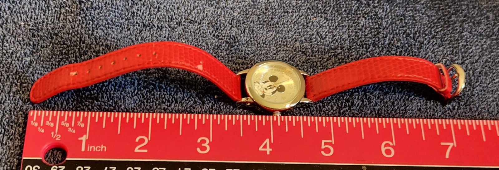 Accutime DISNEY Mickey Mouse Watch w/Red Band