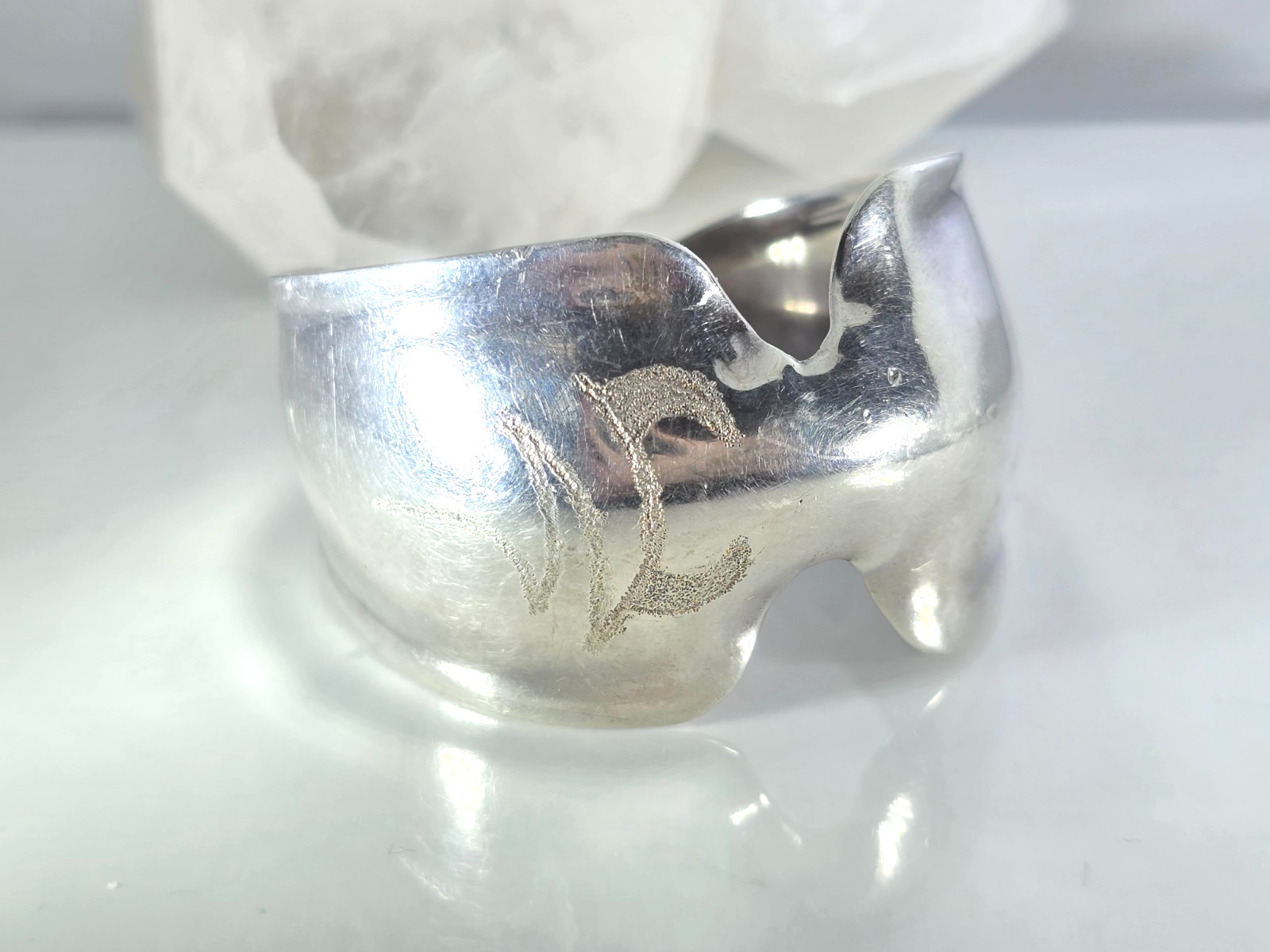 RLM STUDIO 925 Sterling Silver Personalized Cuff Bracelet 43.5 GRAMS