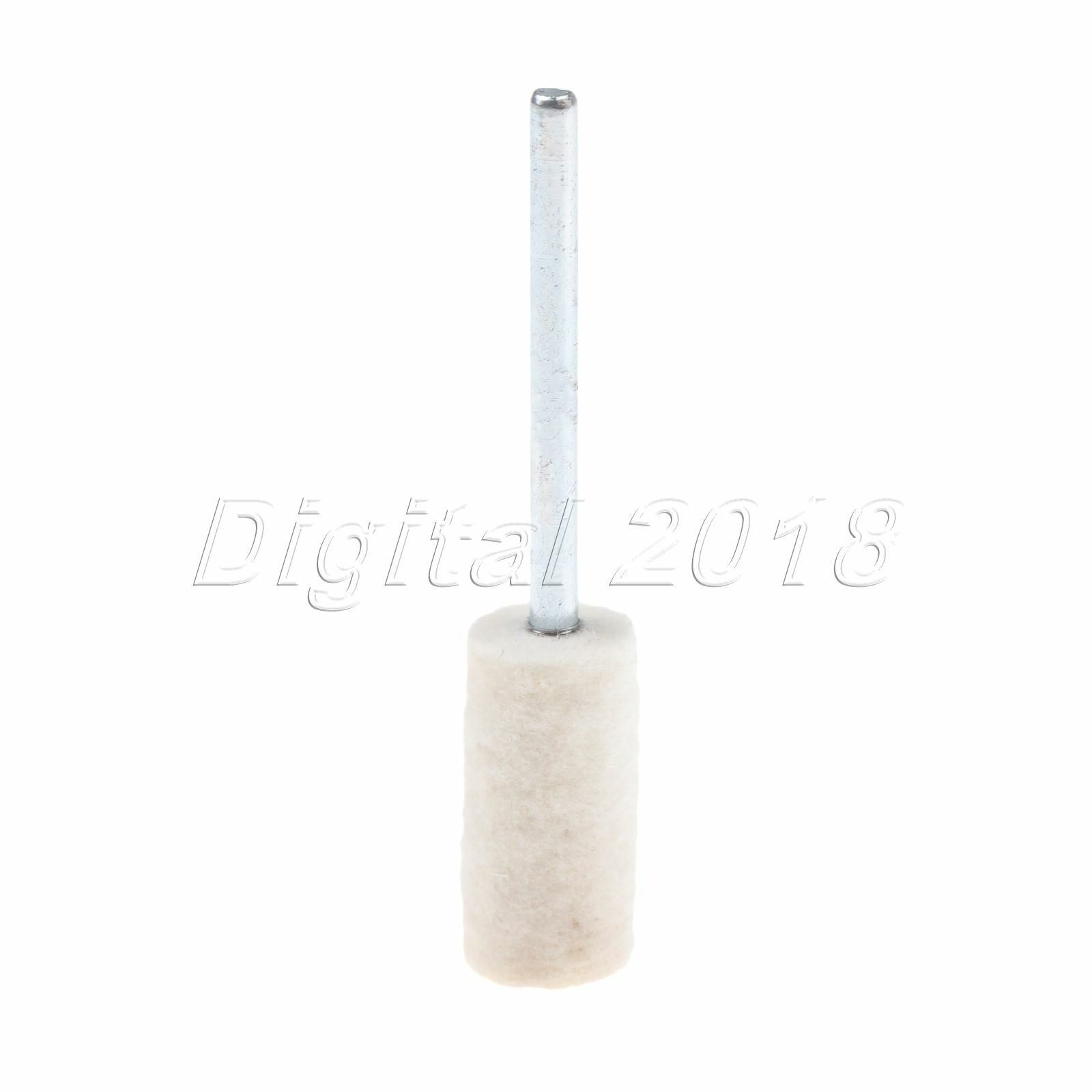 12X Cylindrical Wool Polishing Grinding Head Shank Buffing Carving Tools 2.35mm