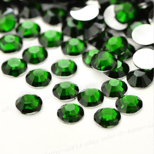 Crystal Flat Back Round ACRYLIC Hydro Gemstone 3 mm 4 mm 5 mm 6 mm 7 mm 8 mm