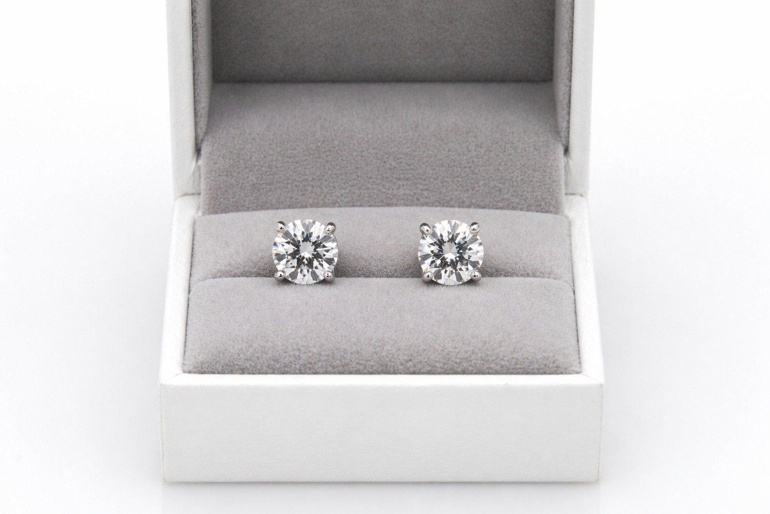 Real Moissanite Stud Earrings Screw On 925 Silver Iced Out HipHop Passes Tester