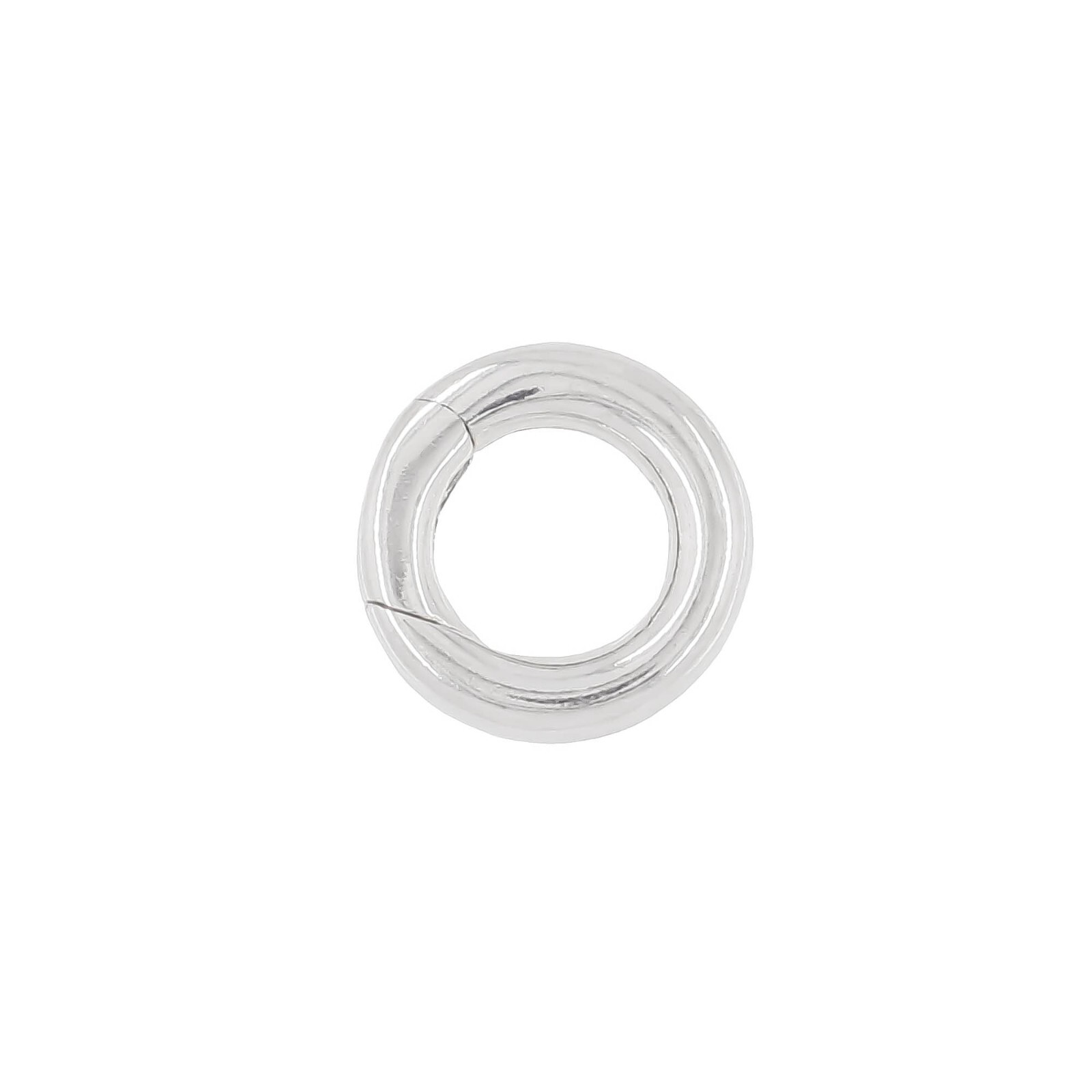 Sterling Silver Auto Close Round Shortener Enhancer Push Link Clasp 10mm #51387