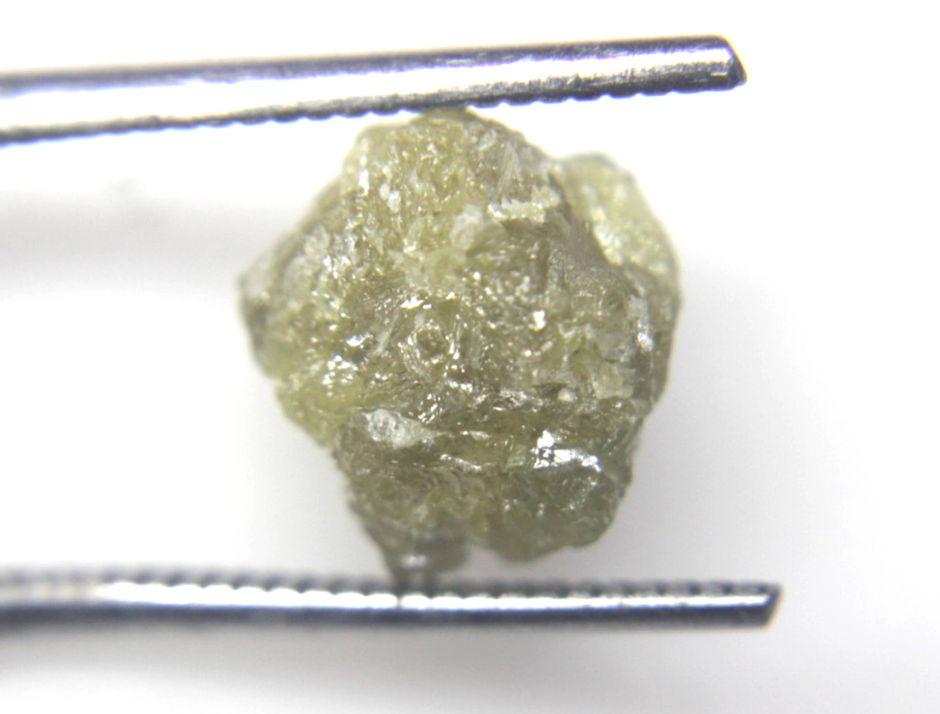 6.23CTS /1 PIECE NATURAL REAL RAW UNCUT YELLOW ROUGH DIAMOND 11.53×10.47×7.21 MM