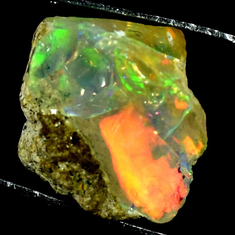 Ethiopian Fire Opal 100% Natural Amazing Color Flash Gemstones Rough 10.80Cts.