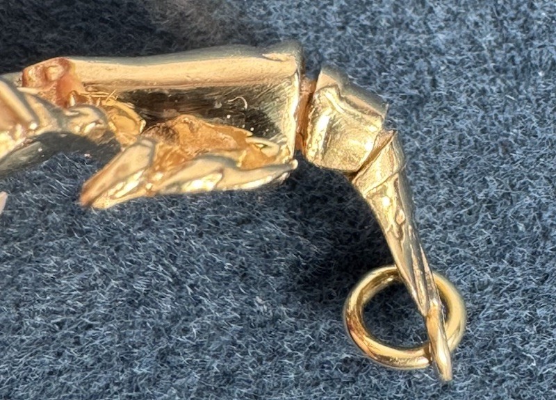Vintage AC American Charm Corp 14k Lobster Charm 3.2 Grams Movable Tail & Claws