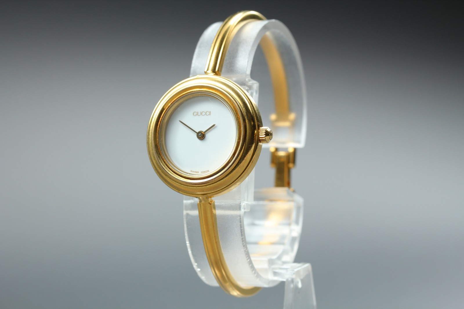 Full Set Vintage GUCCI Change Bezel 11/12.2 6 Colors Women’s Watch Working JAPAN