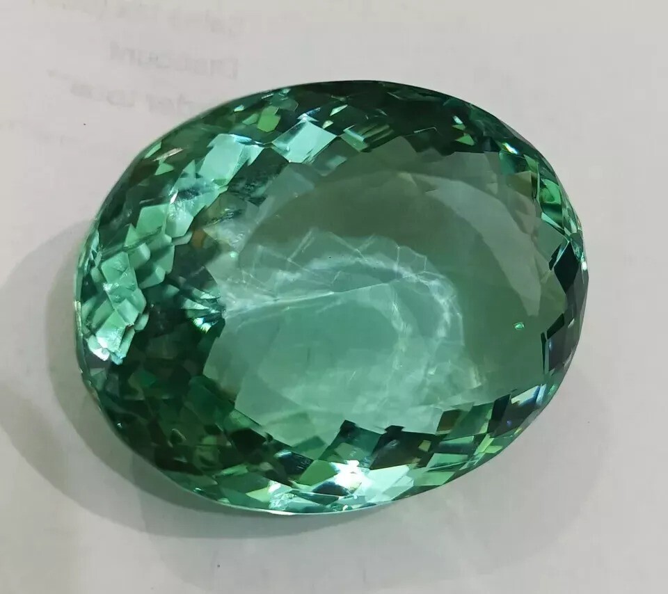Natural Ocean Blue Huge Topaz Oval Cut Brazilian 220-222Ct Certified Gemstone