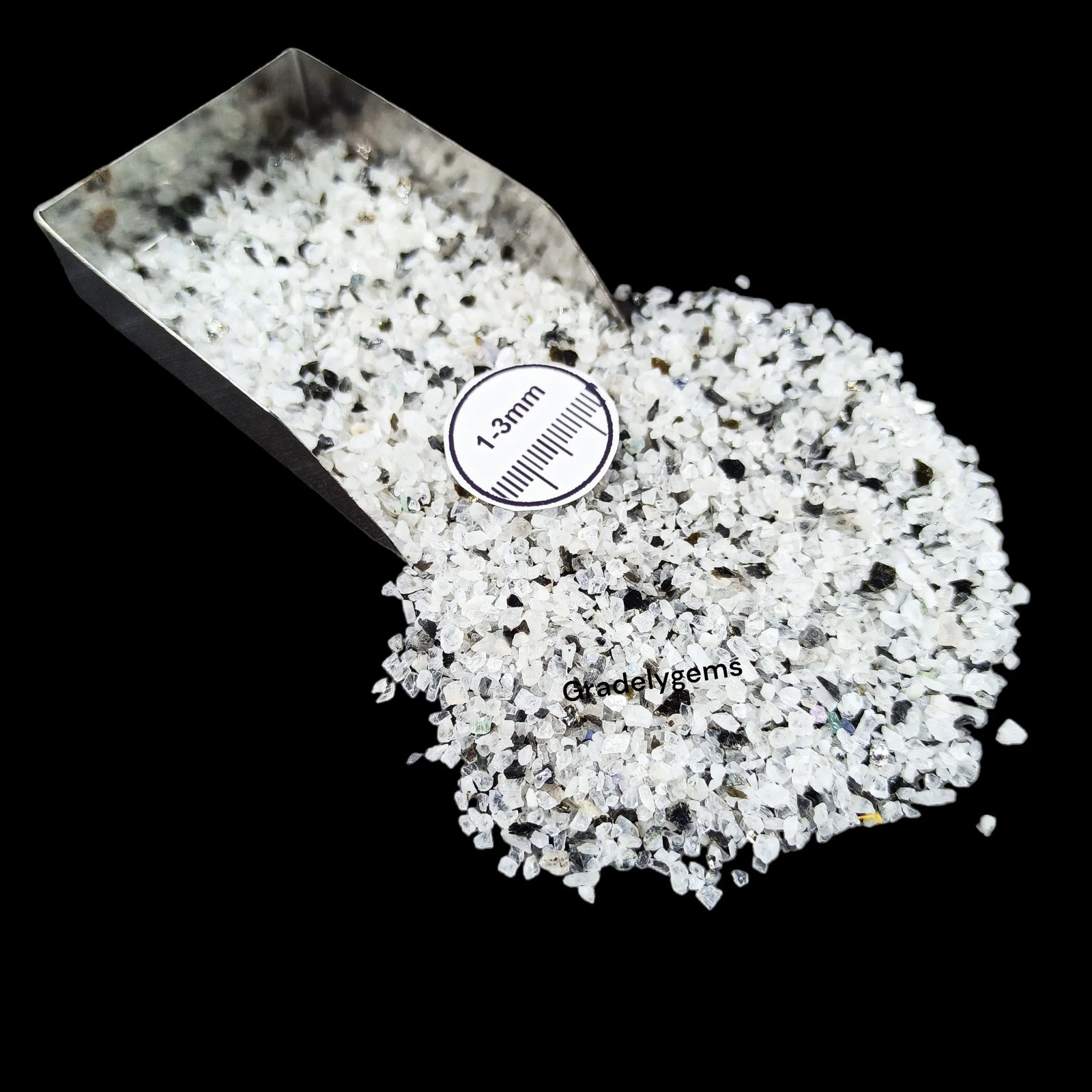 Moonstone 1-3mm Gemstone Granules for Craft Bottles Inlay