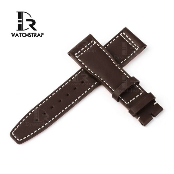 Handmade calfskin Santoni leather watch strap for IWC Pilot Spitfire
