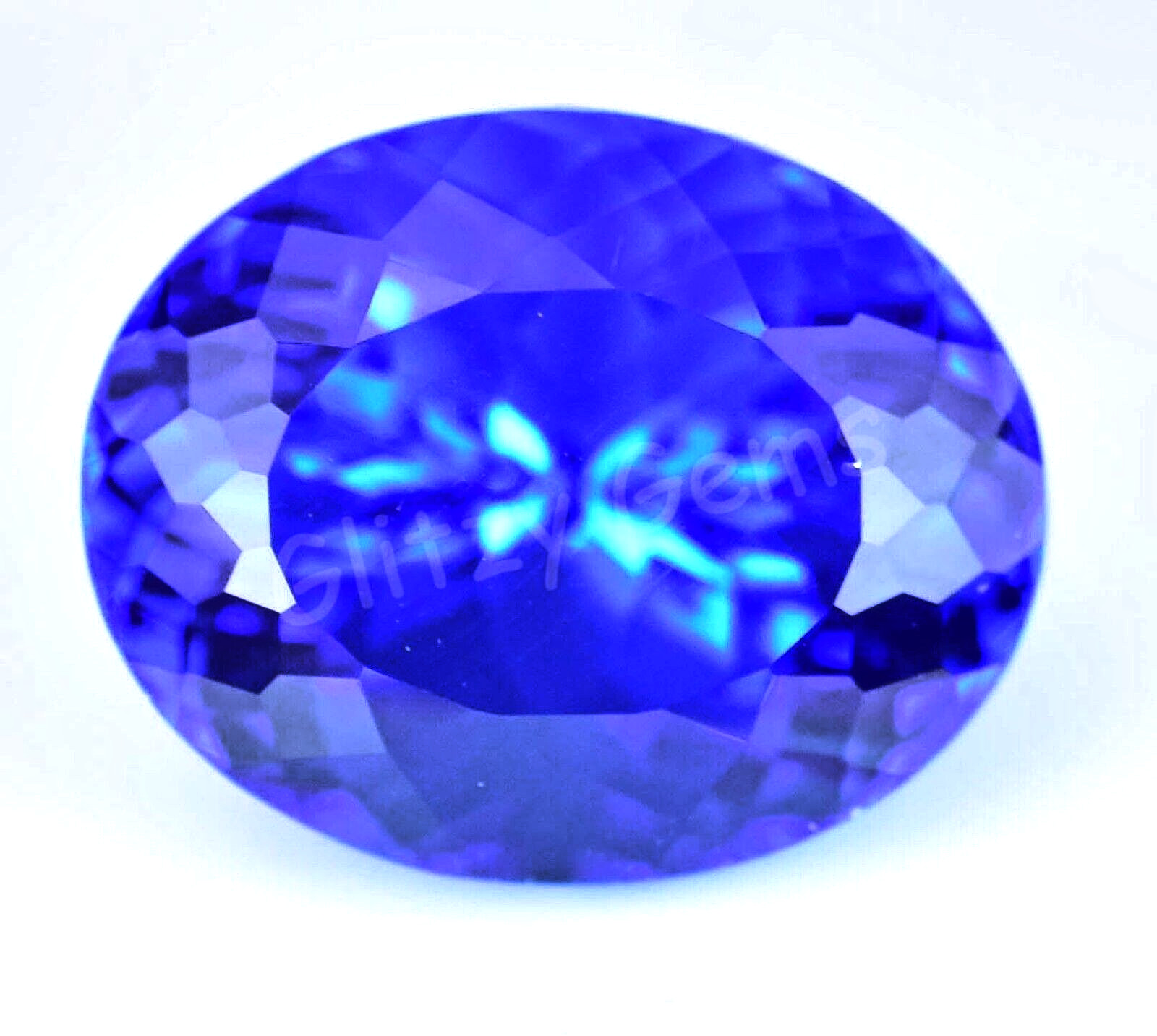 21.25 Ct Natural Rare Lustrous Blue Tanzanite Oval Certified Rare Loose Gemstone