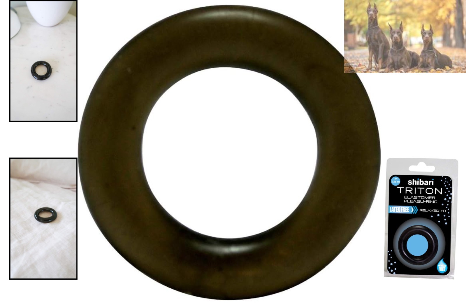 Phthalate-Free Black Elastomer Ring for Prolonged Comfort & Enjoyment