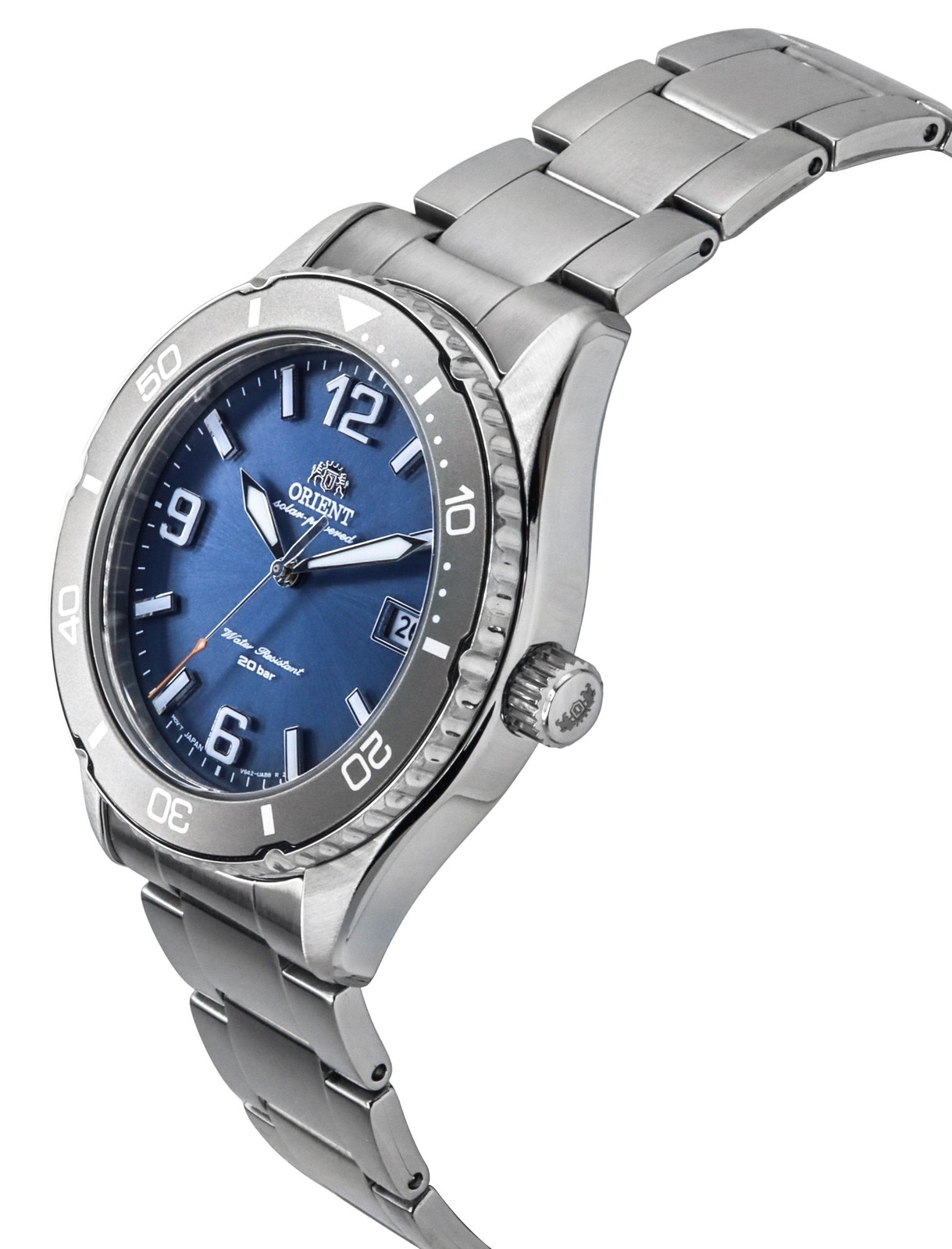 Orient Mako III Stainless Steel Blue Dial Solar Diver’s RA-WJ0002L Men’s Watch
