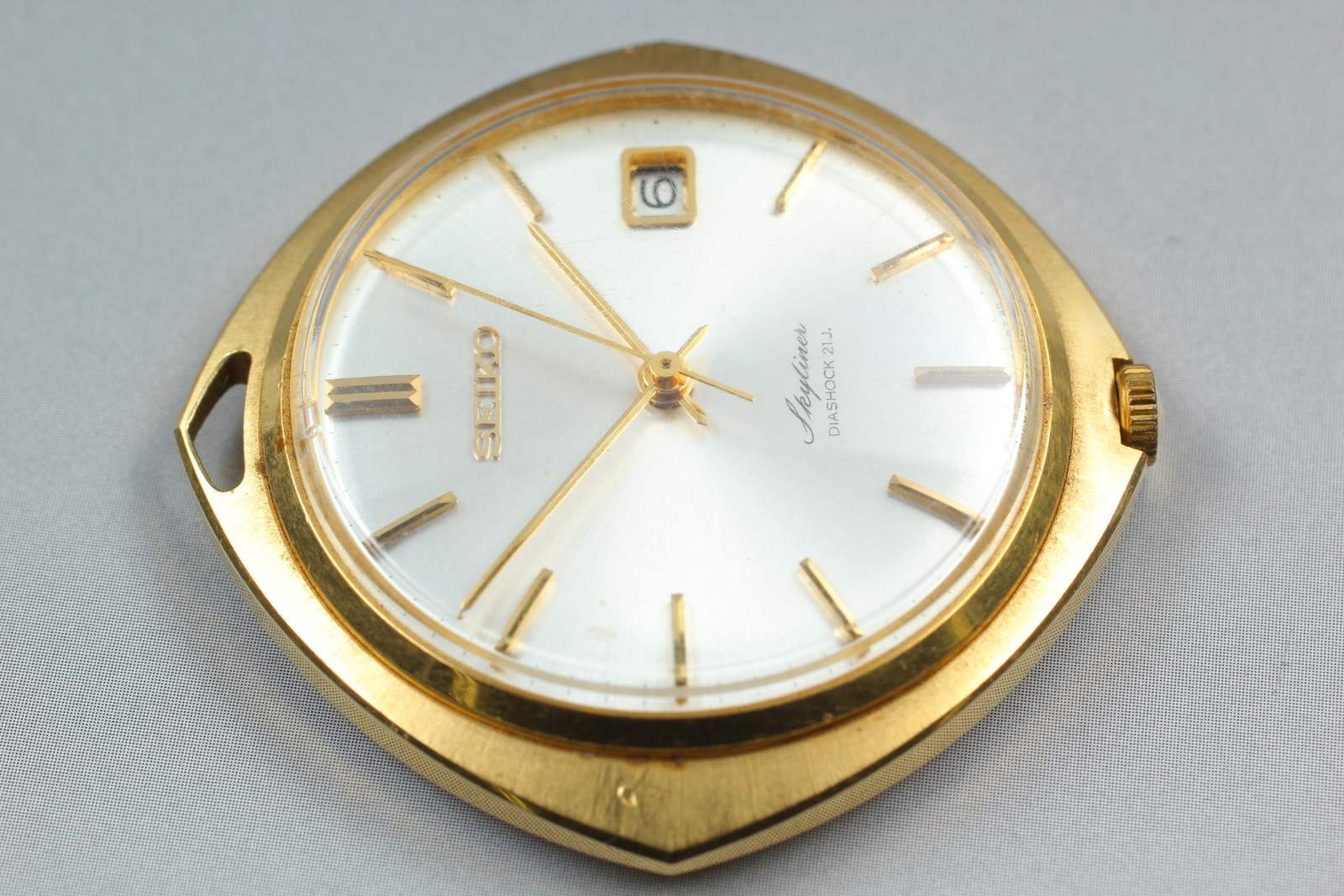 [Exc+4] Seiko Skyliner manual winding watch pendant type From JAPAN