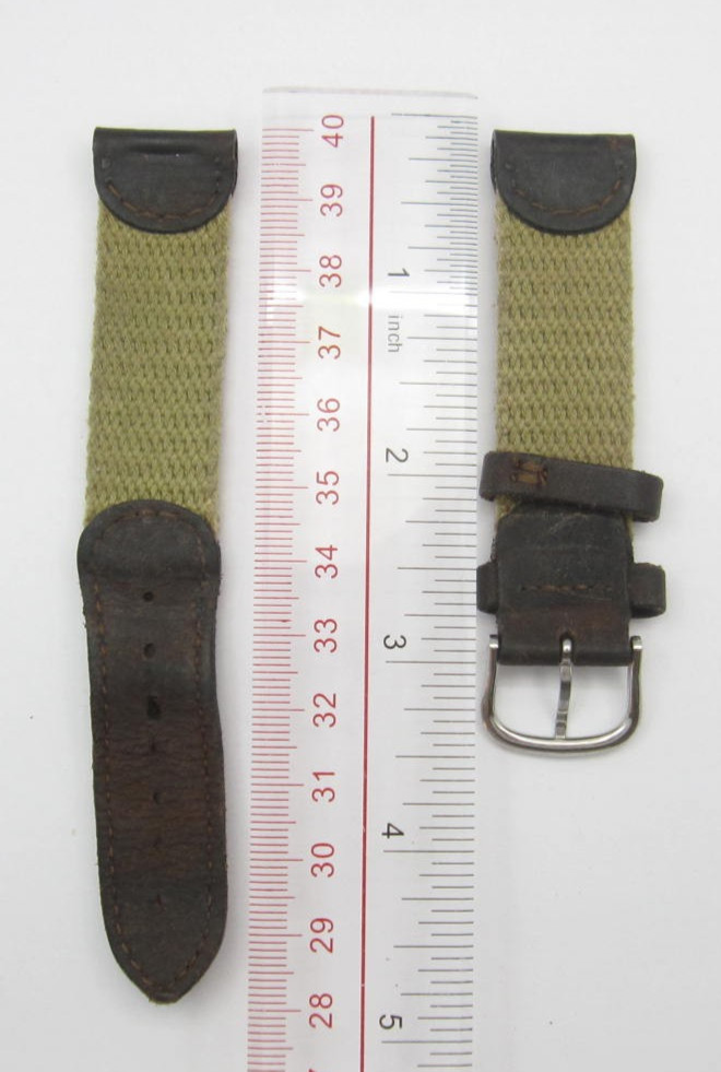 Canvas Military Style Wrist Band (20mm)