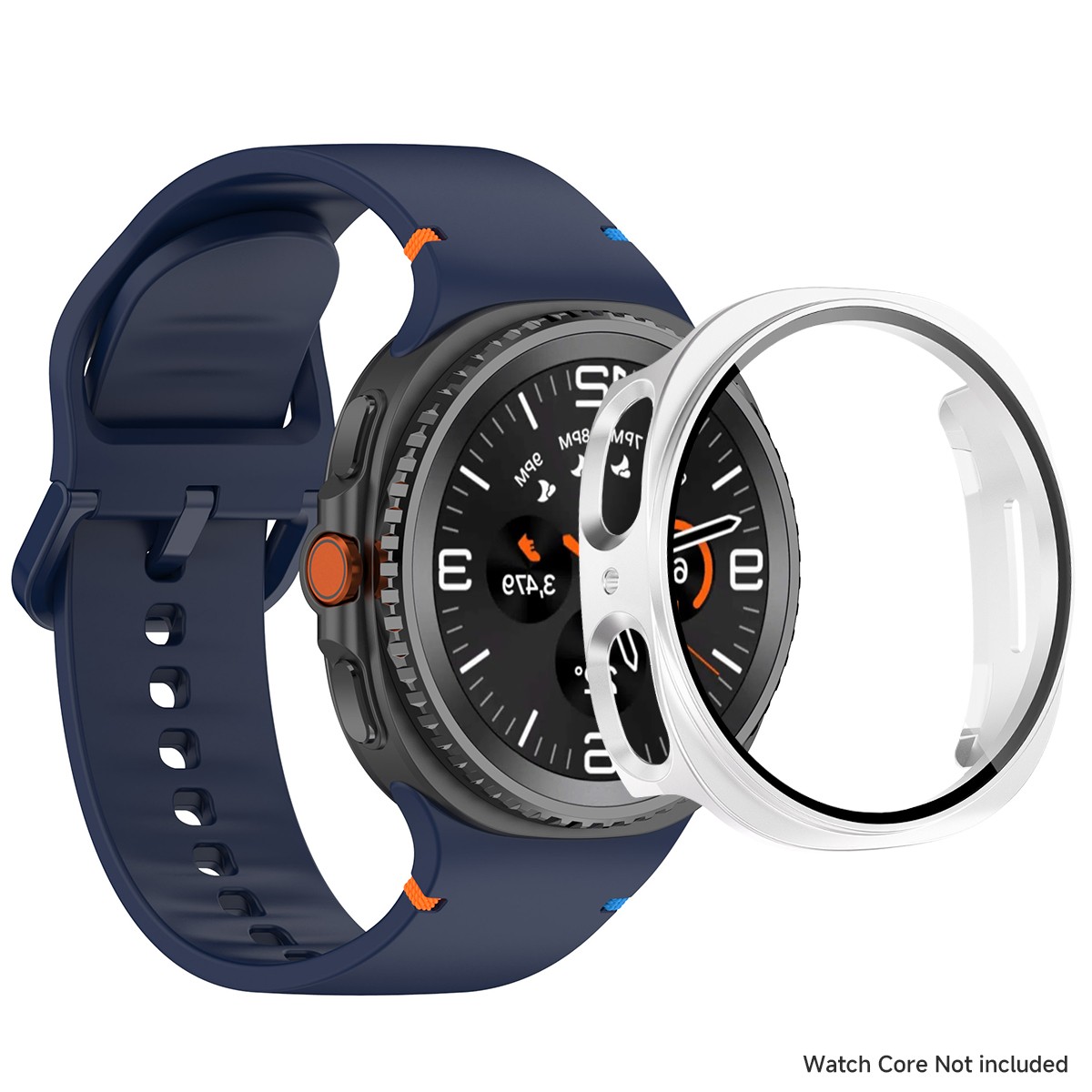 Silicone Watch Band Strap + Full Case Cover For Samsung Galaxy Watch 8 40/44mm