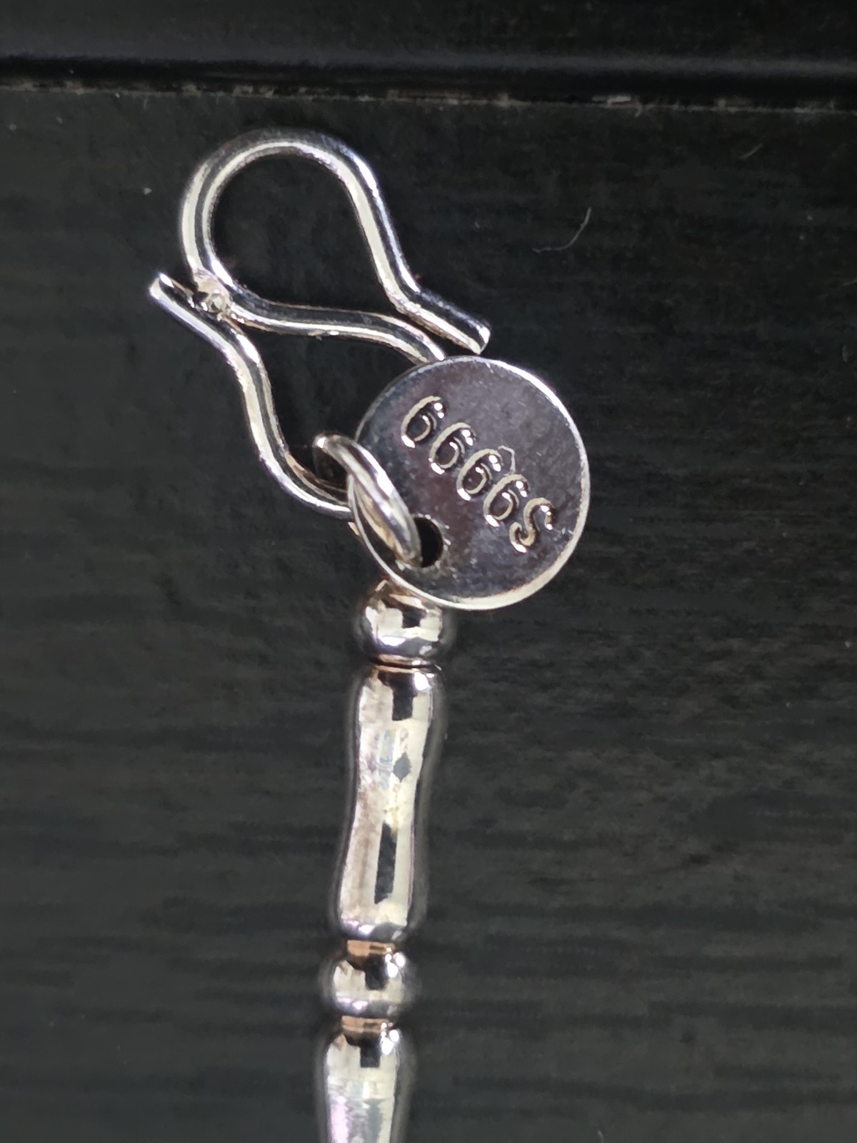 Silver Tone Bar Link Chain Bracelet Lobster Clasp Adjustable Signed 6 in