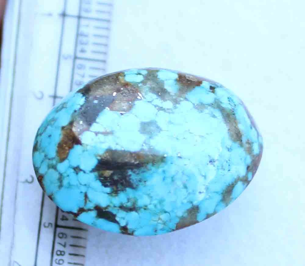 44.00 Ct Natural Irani Turquoise Oval 20*25.5 Mm Wholesale 1 Pcs Loose Gemstone